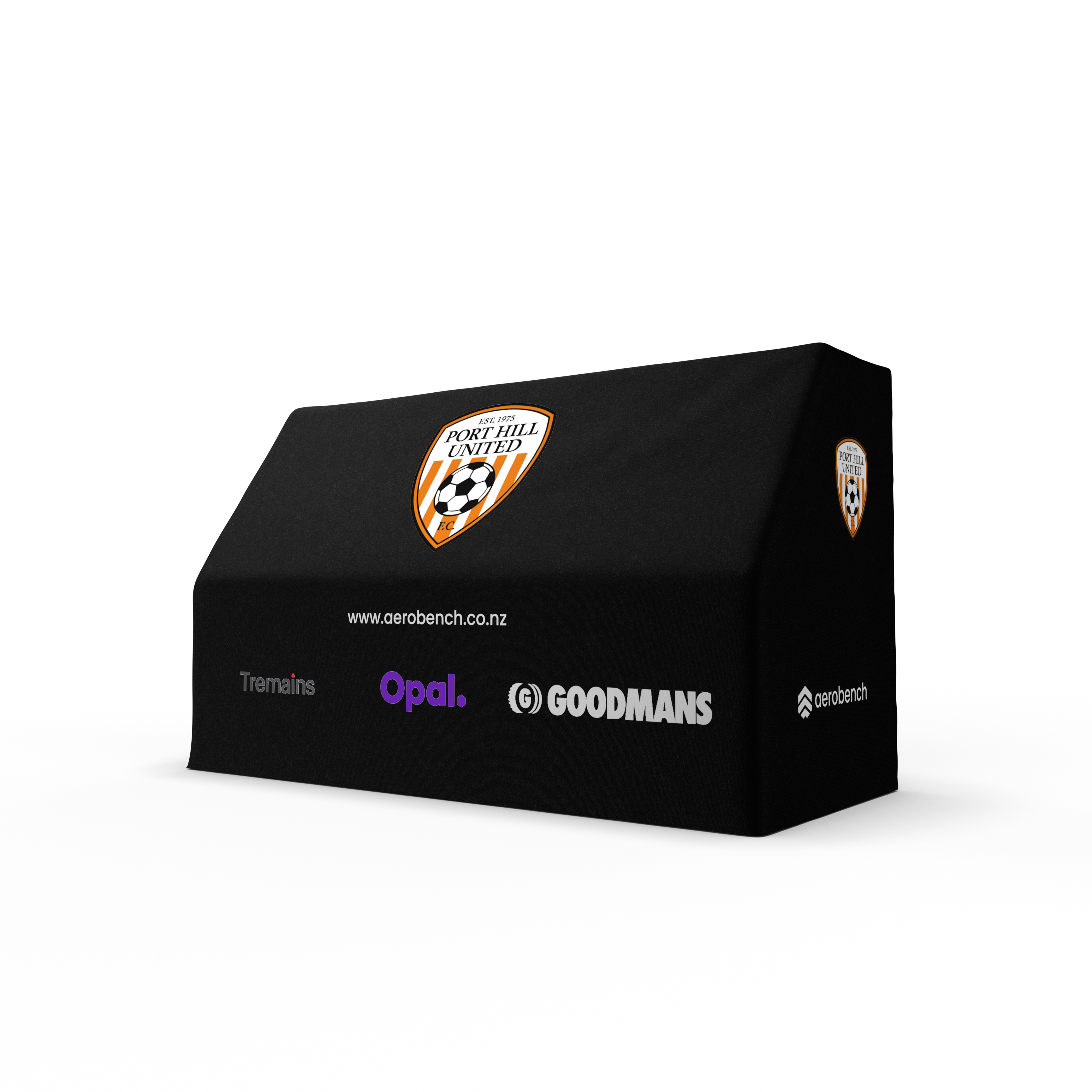 AeroBench inflatable team bench with custom branding